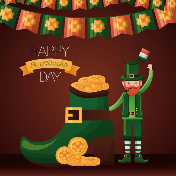 Glücklicher St. Patricks Day — Stockvektor