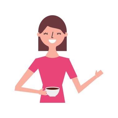 mutlu bir kadın tutarak Kupası