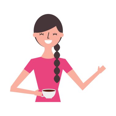 mutlu bir kadın tutarak Kupası