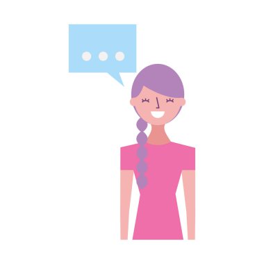 kadın konuşma balonu