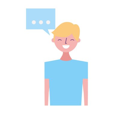 adam konuşma balonu