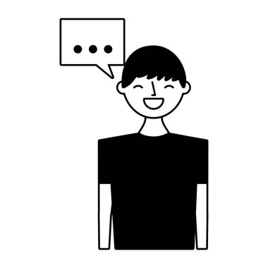 adam konuşma balonu