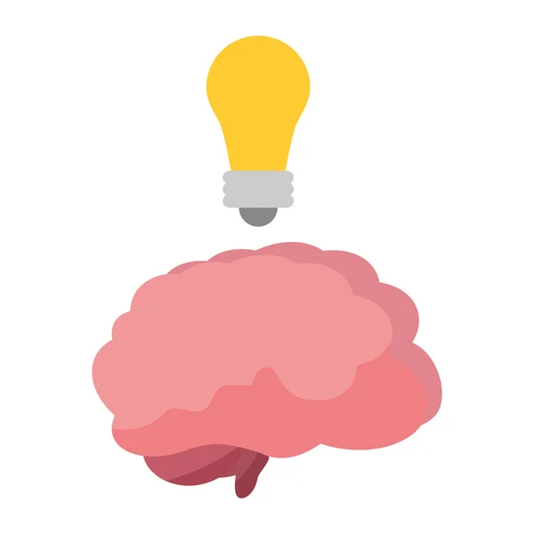 Idea del cerebro creatividad — Vector de stock