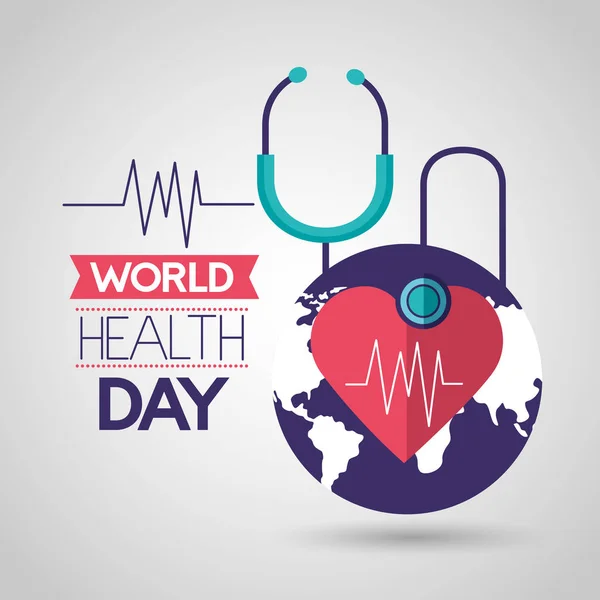 Día Mundial de la Salud — Vector de stock