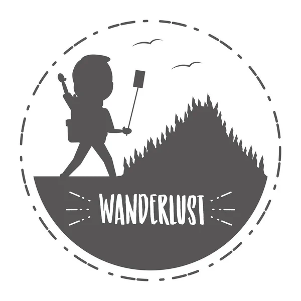 Pessoas wanderlust desenhos animados —  Vetores de Stock