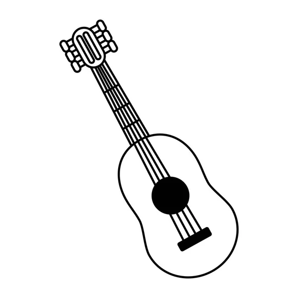 Chitara instrument muzică — Vector de stoc