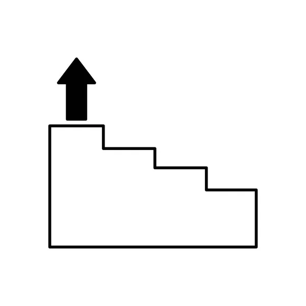 비즈니스 계단 단계 화살표 — 스톡 벡터