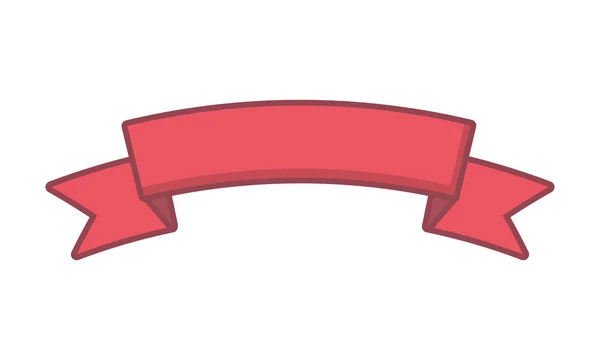 Szalag dekorációs ikon — Stock Vector