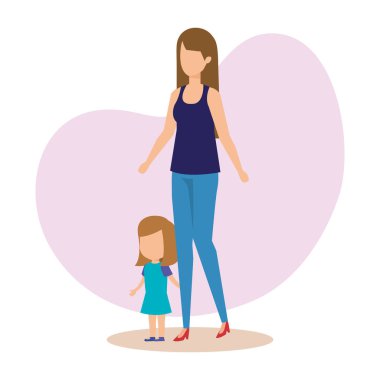 Anne ile kızı karakterler