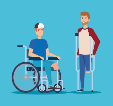 fiziksel yaralanma rehabilitasyon ile Engelli erkekler