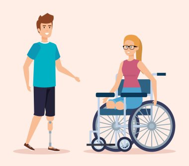 fiziksel yaralanma ile tekerlekli sandalyede oturan Engelli kadın