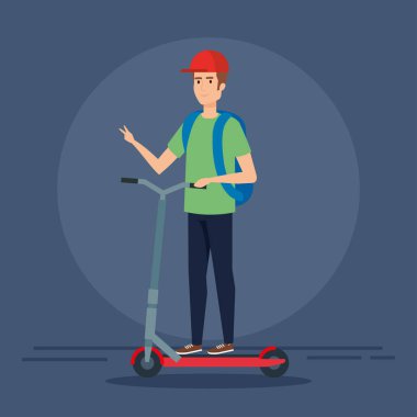 giyen kap binme elektrikli scooter dostum