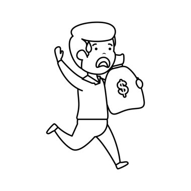 para alll─▒n para çantası için depresif adam