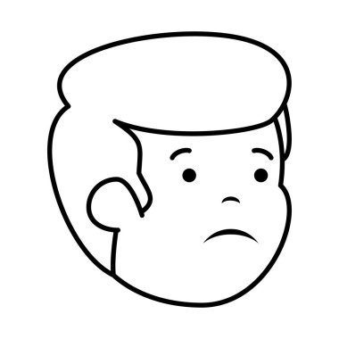 Genç üzgün adam baş karakter