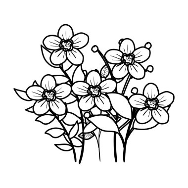 güzel çiçekler dekoratif simgesi