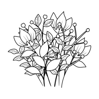 güzel çiçekler dekoratif simgesi