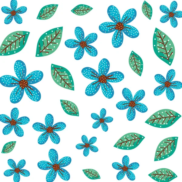 美しい花の装飾パターン — ストックベクタ