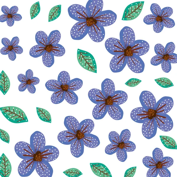 美しい花の装飾パターン — ストックベクタ