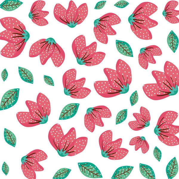 Mooie bloemen decoratief patroon — Stockvector