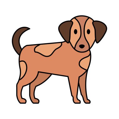 sevimli küçük köpek maskot