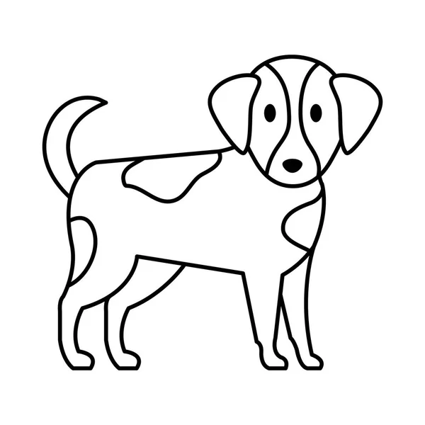 Söt liten hund maskot — Stock vektor