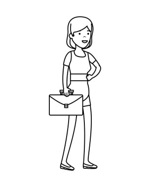 Portföy karakter olan kadın