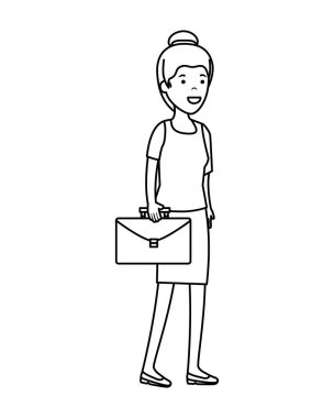 Portföy karakter olan kadın