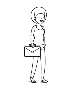 Portföy karakter olan kadın