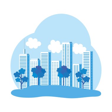 cityscape arka plan ile Park