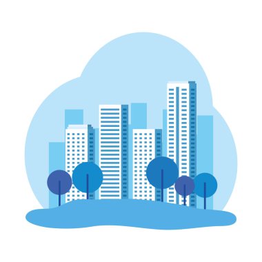 cityscape arka plan ile Park