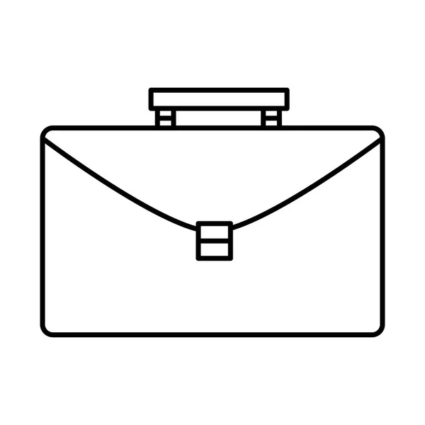 Cartera maletín aislado icono — Vector de stock