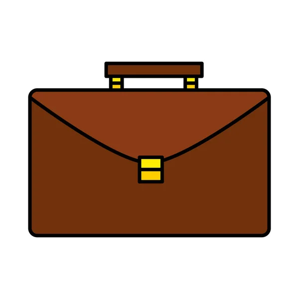 Portfolio briefcase isolated icon — Stock Vector