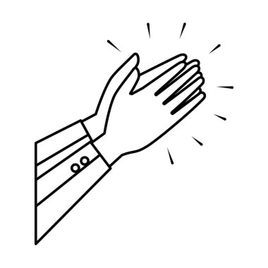 eller insan alkışlar simgesi