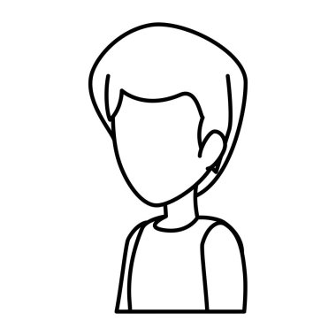 Genç ve rahat bir adam karakter