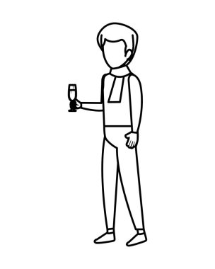 adam şampanya kaldırma Kupası