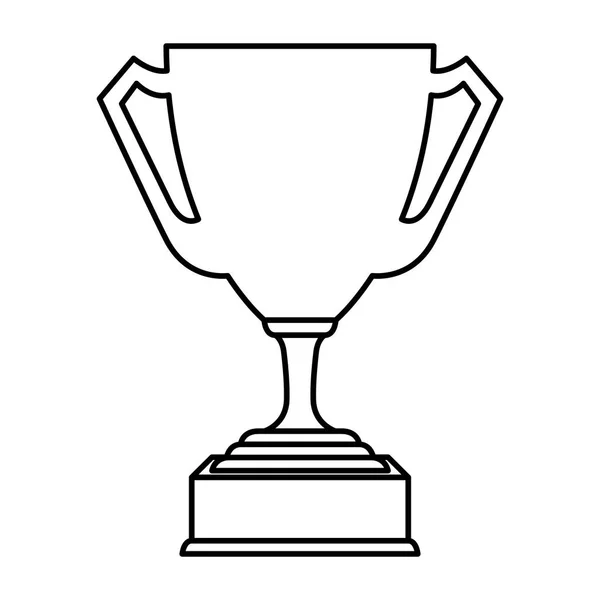 Trofeo taza premio icono — Vector de stock