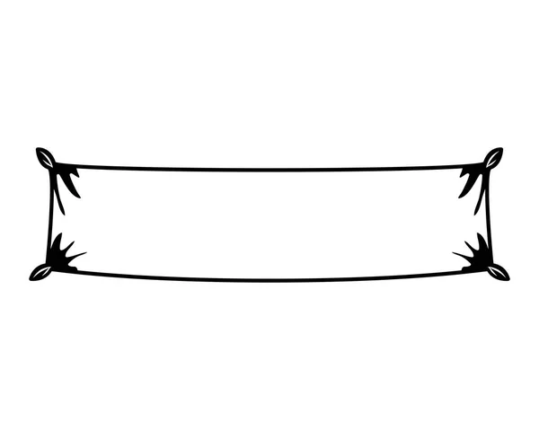 Bannière pendaison icône isolée — Image vectorielle
