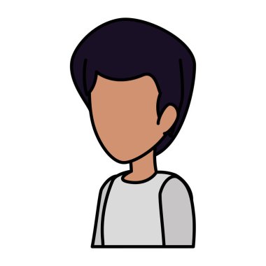 Genç ve rahat bir adam karakter