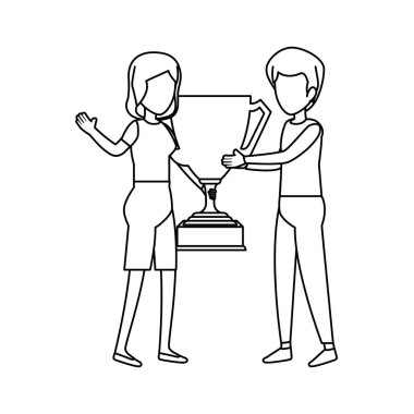 Trophy Kupası Ödülü ile Çift