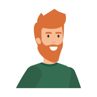 Genç ve rahat bir adam karakter