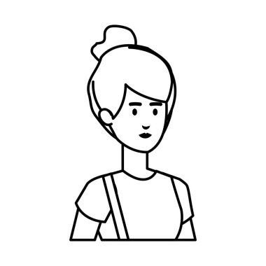 güzel ve genç kadın karakter