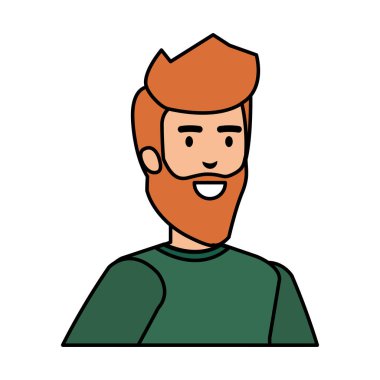 Genç ve rahat bir adam karakter