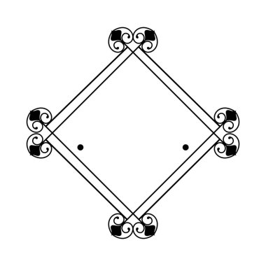 Baklava etiket Victoria tarzı simgesi