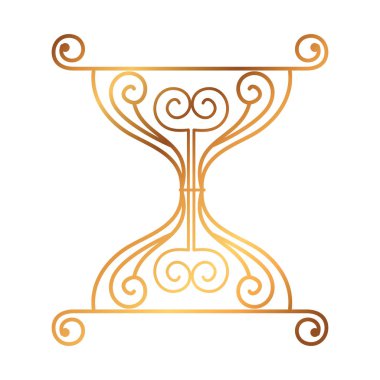 Altın etiket Victoria tarzı simgesi