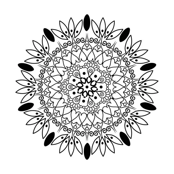 Monochrome mandala victorian style — стоковый вектор