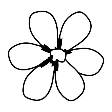 güzel çiçek dekoratif simgesi