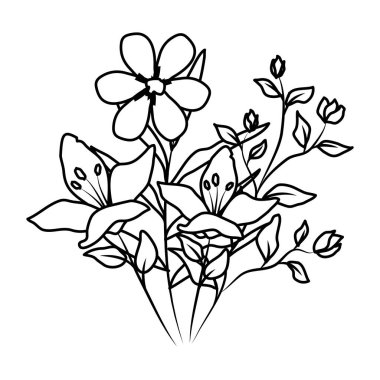 güzel çiçekler dekoratif simgesi