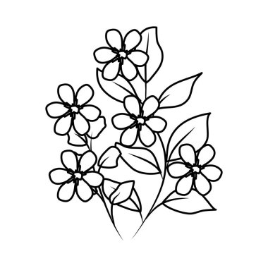 güzel çiçekler dekoratif simgesi