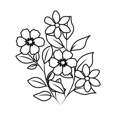 güzel çiçekler dekoratif simgesi