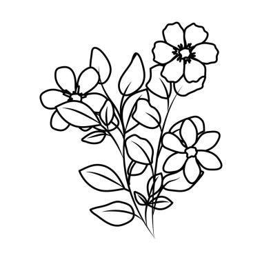 güzel çiçekler dekoratif simgesi